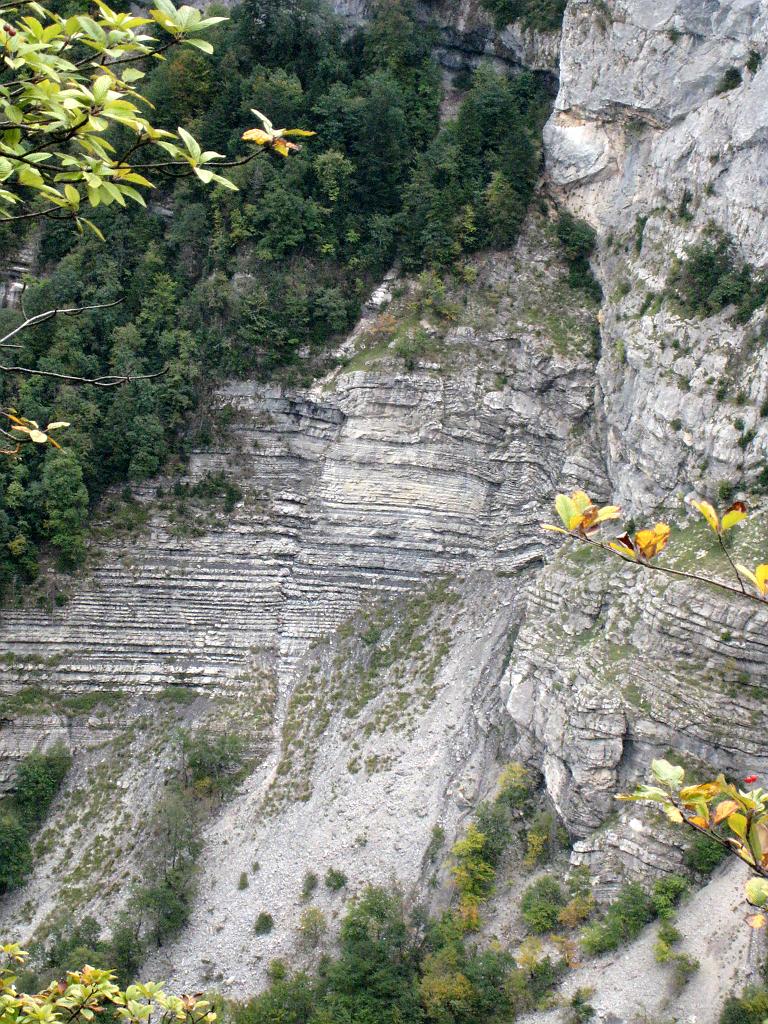 A2007092605.jpg - Vercors. Een stukje "bladerdeegtaart" zoals Maarten het noemt.