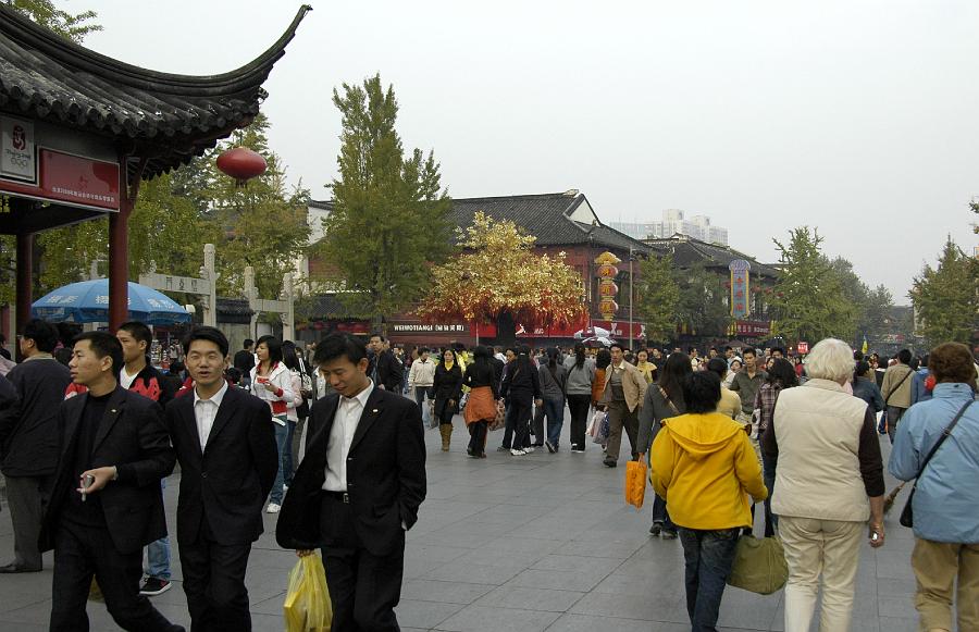 P2007110468.jpg - Nanjing, Fuzi Miao, markt bij de Confuciaanse tempel.