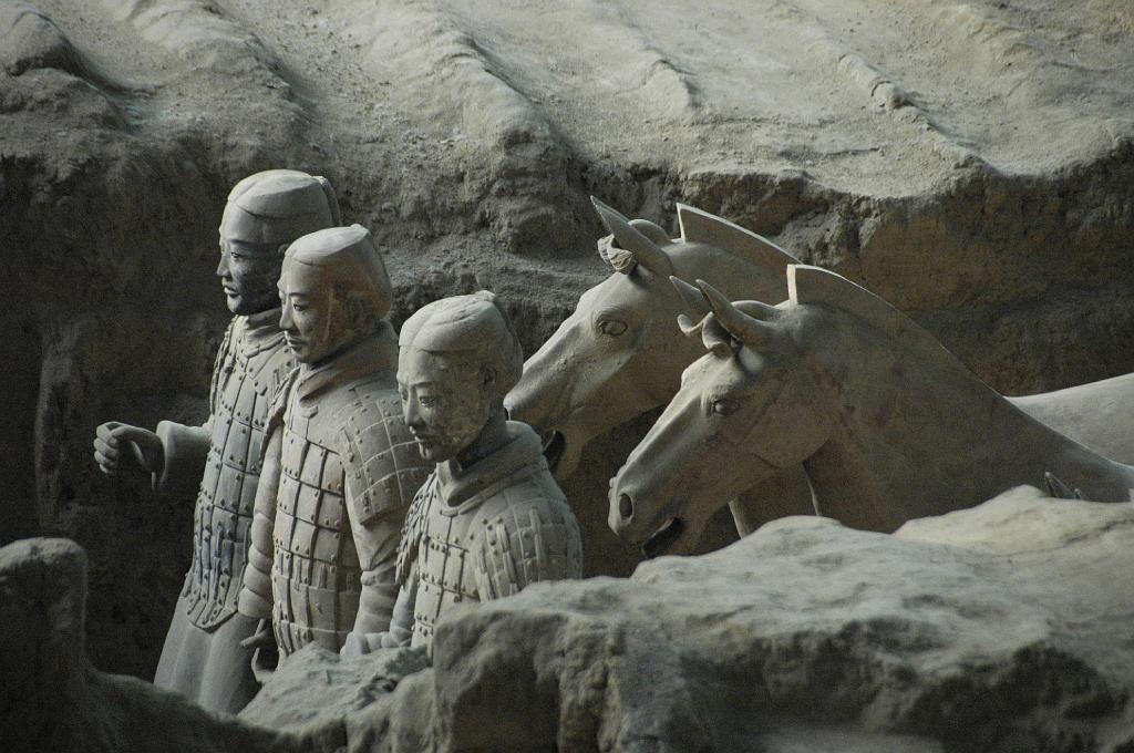 P2007110610.jpg - Xi'an, het Qin Shi Huangdi Museum,  terracottaleger.